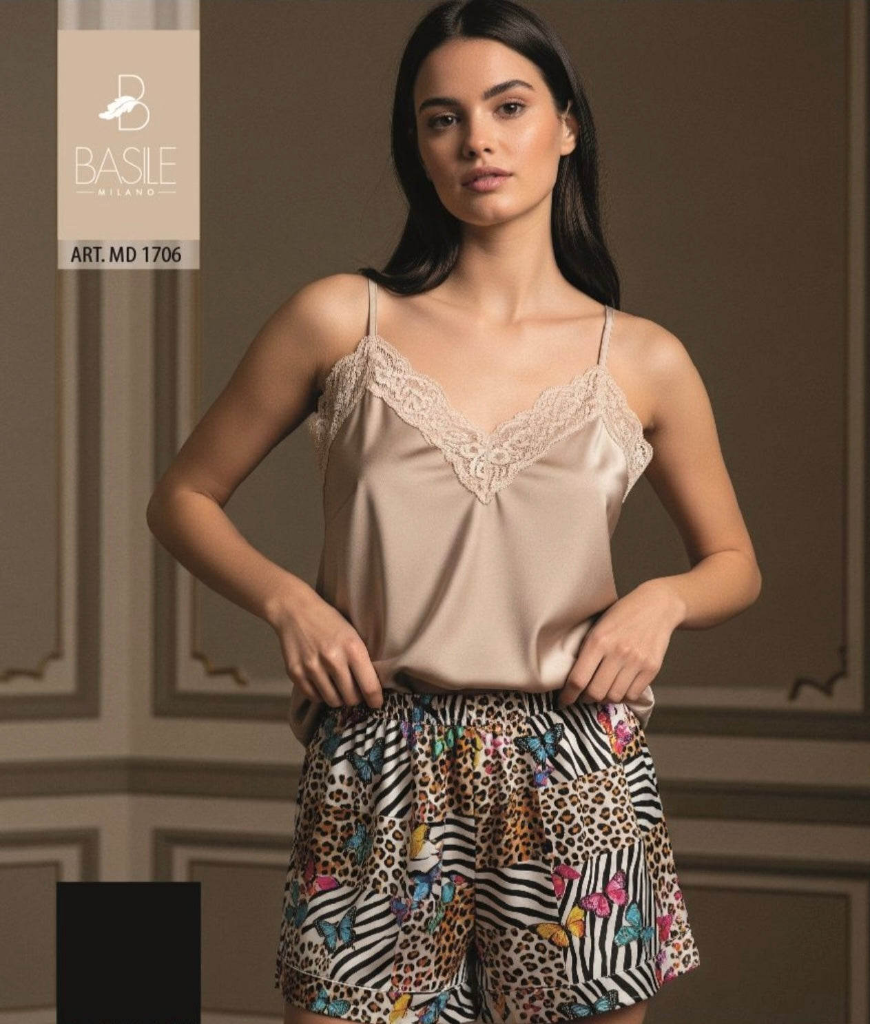 Pigiama donna raso Basile 1706