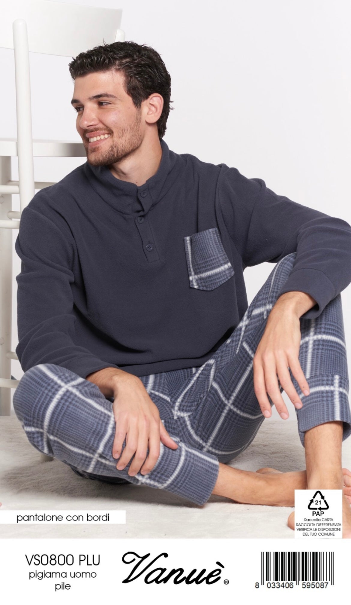 Pigiama uomo pile VANUÈ 0800