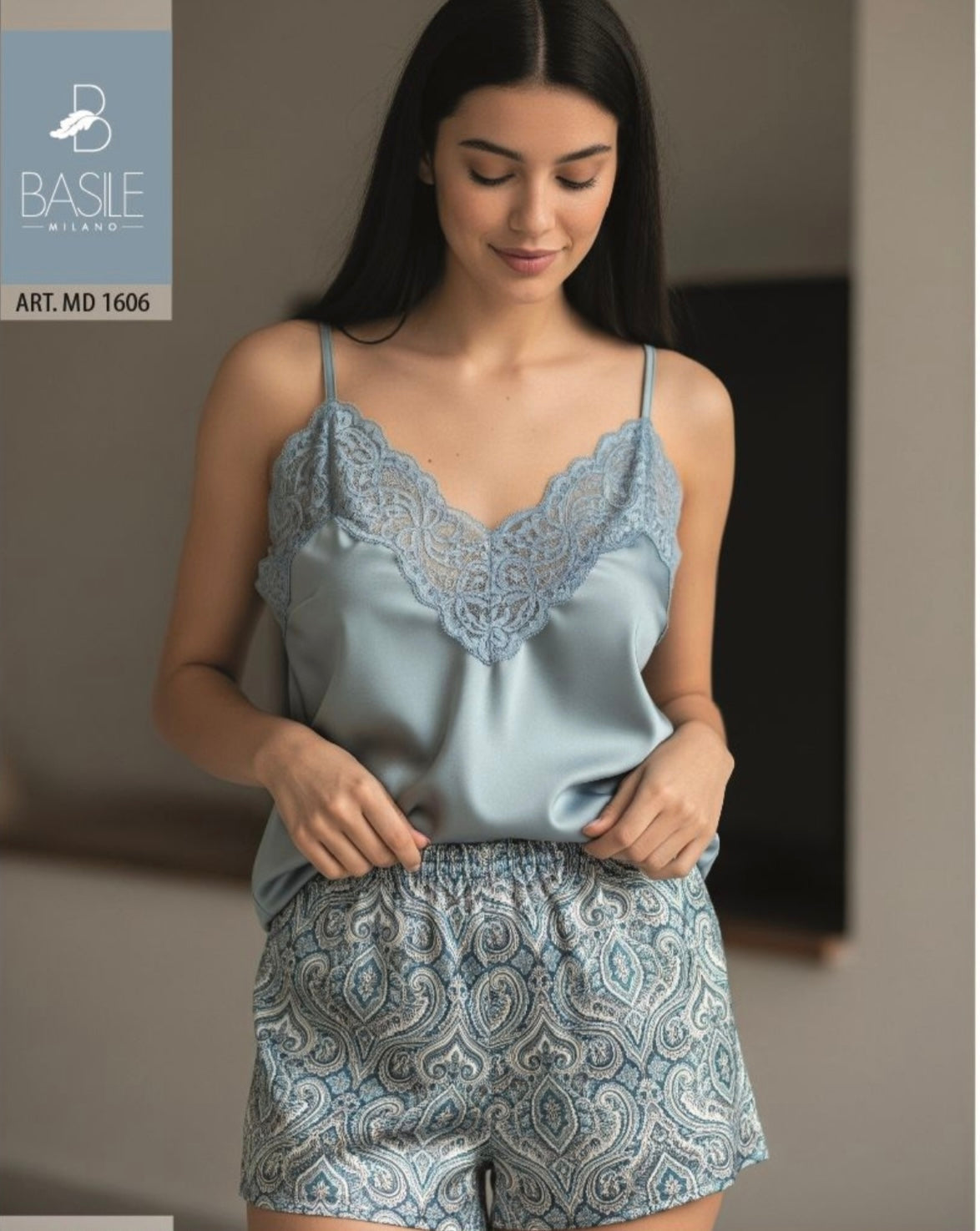 Pigiama donna raso Basile 1606