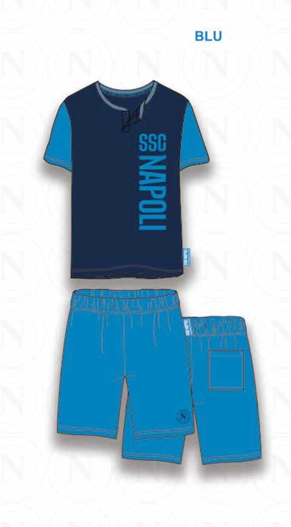 Pigiama uomo corto Ssc Napoli 2115