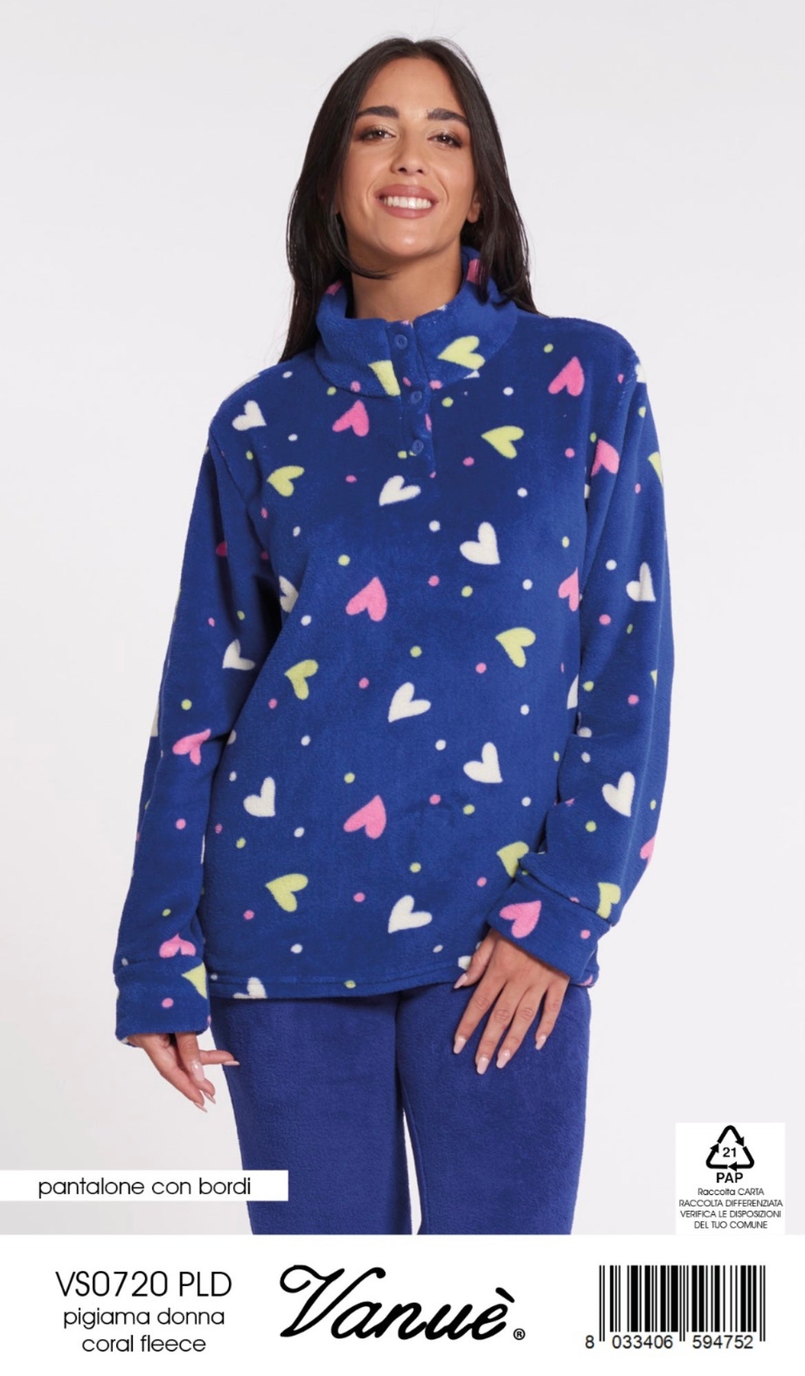 Pigiama donna Coral feece 0720