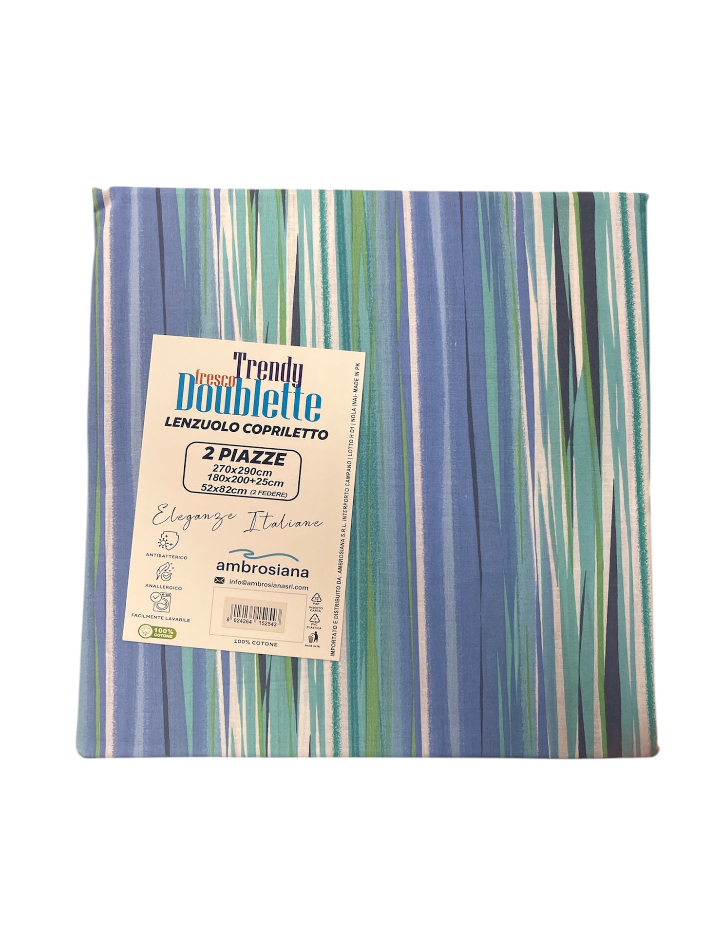 Lenzuola/copriletto matrimoniale ambrosiana trendy 06