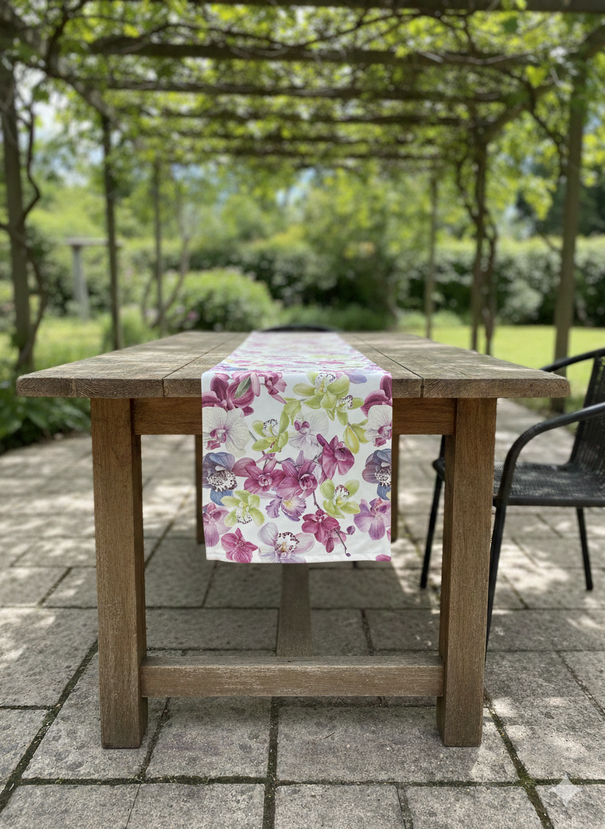 Runner da tavola maison sucrée orchidea
