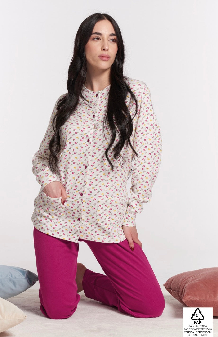 Pigiama donna in caldocotone VANUÈ 0625