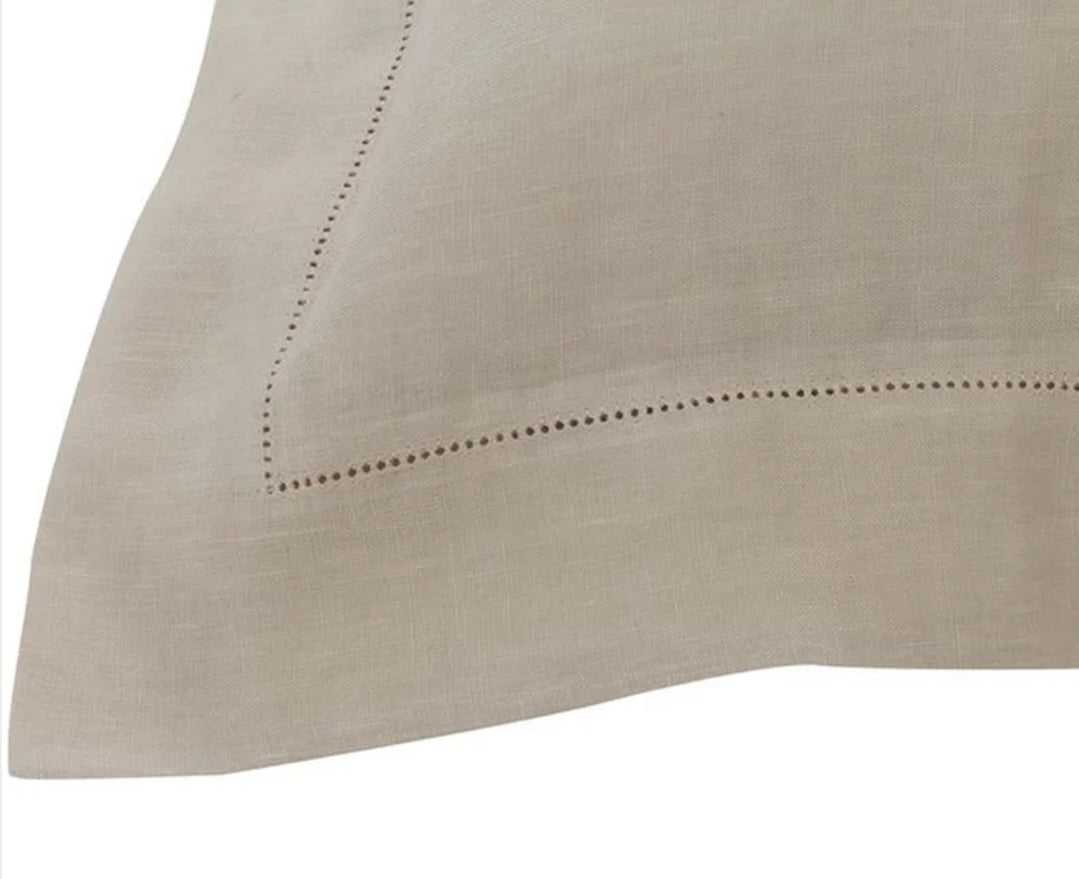 COPPIA DI FEDERE SHARM IN 100% LINO STONE WASH COLORE SABBIA – VIA ROMA 60