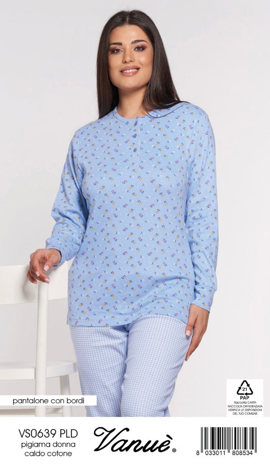 Pigiama donna caldocotone VANUÈ 0639