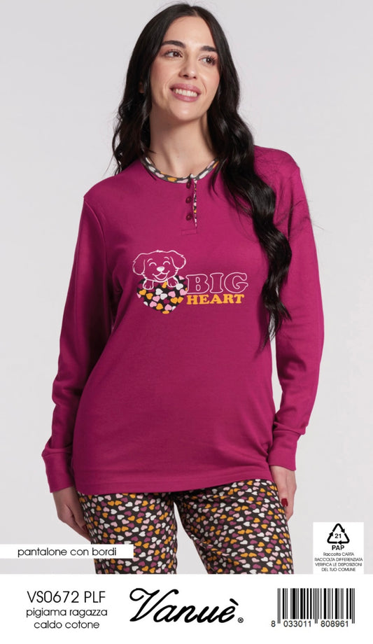 Pigiama ragazza caldocotone VANUÈ 0672