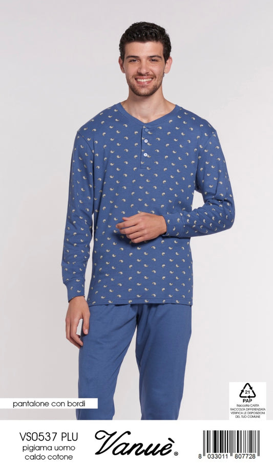 Pigiama uomo caldocotone VANUÈ 0537