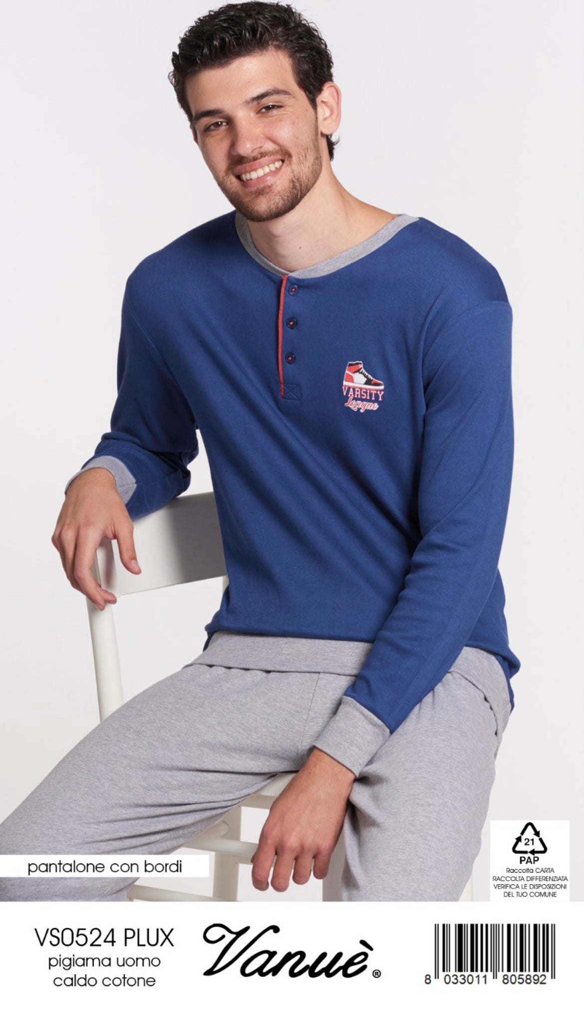 Pigiama uomo in caldocotone Calibrato 0524