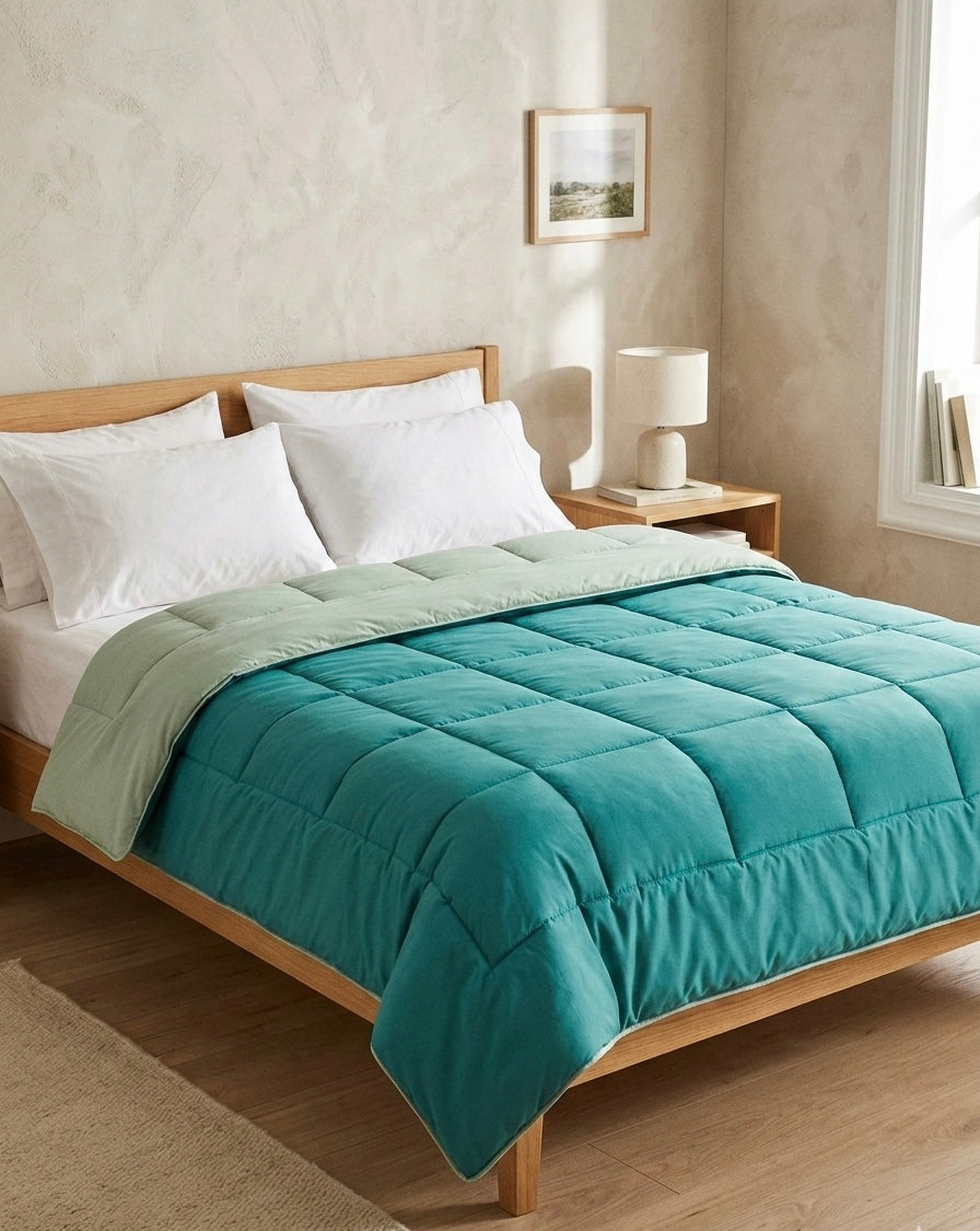 Trapunta bicolore matrimoniale  Ambrosiana Capri