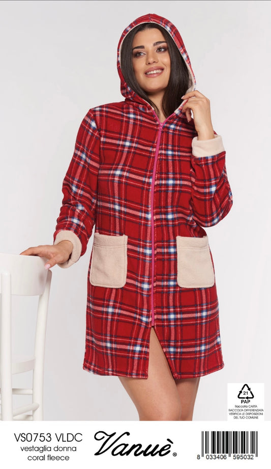 Vestaglia donna Coral feece vanuè 0753