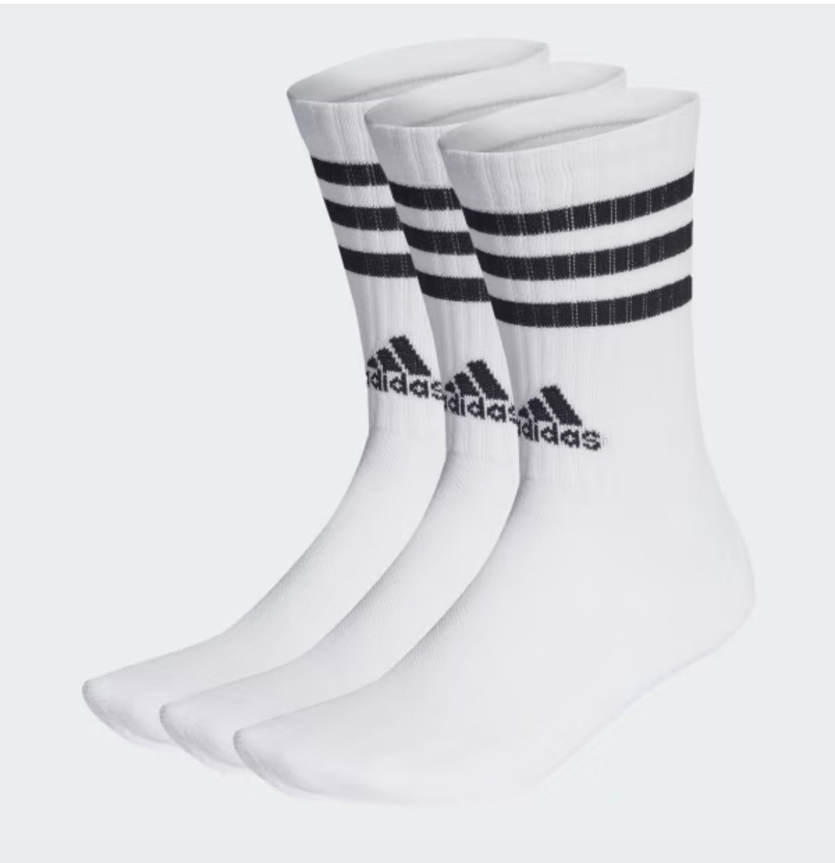 Trio de chaussettes Adidas à rayures