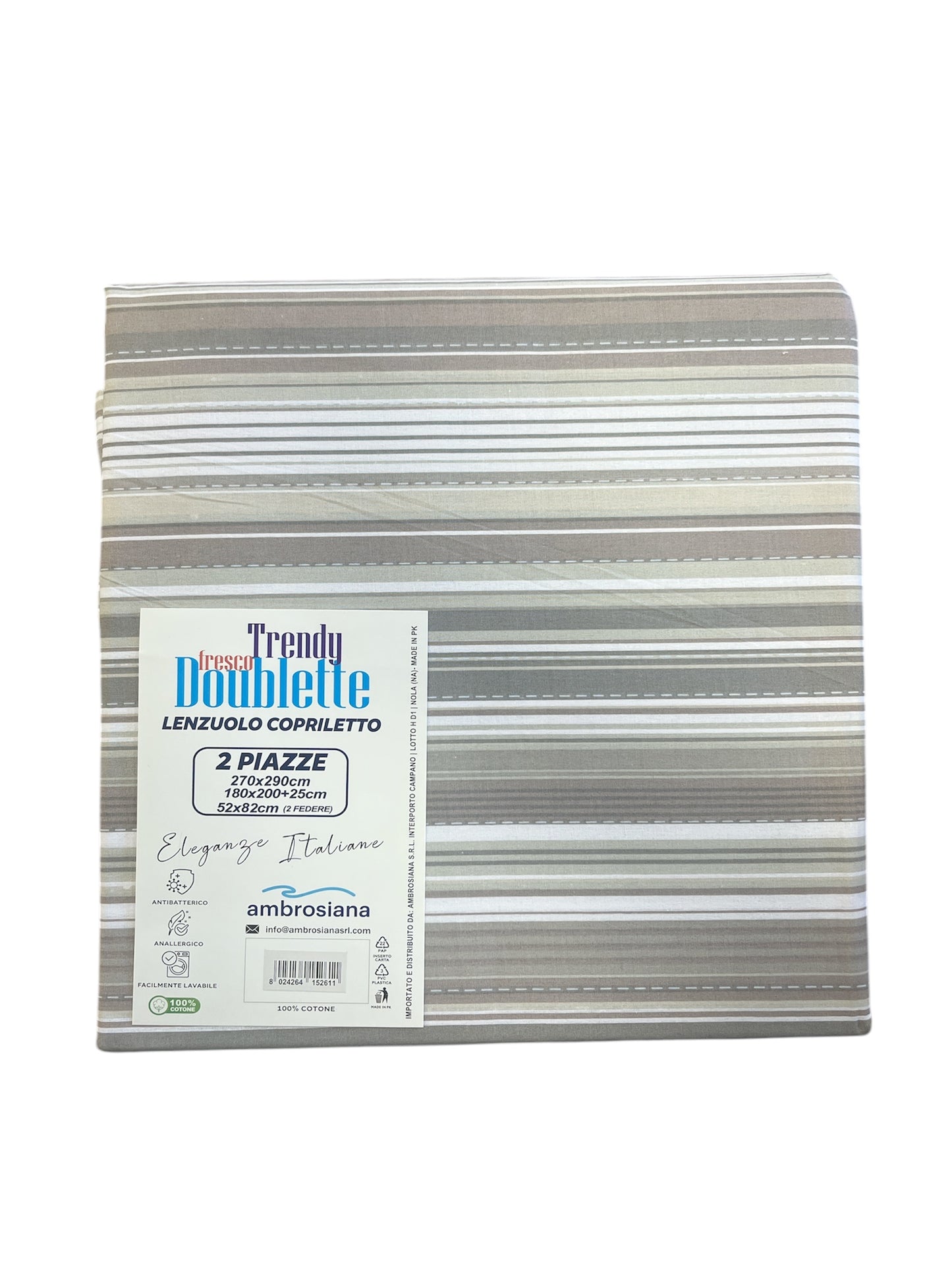 Lenzuolo/copriletto Matrimoniale AMBROSIANA TRENDY 01