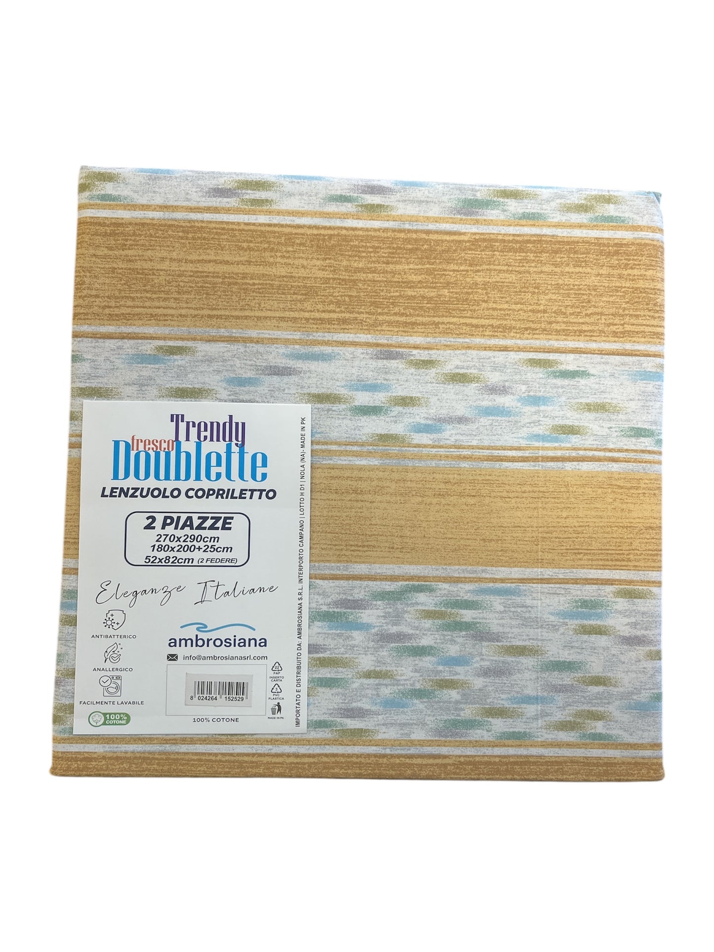 Lenzuolo/copriletto matrimoniale Ambrosiana trendy 04