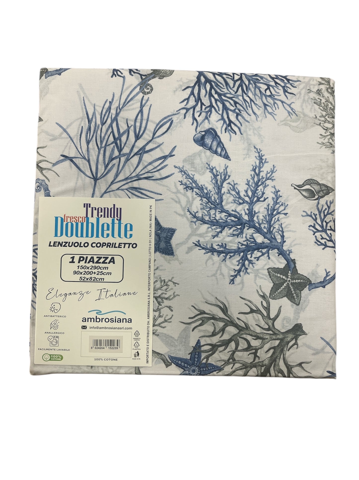 Lenzuola/copriletto singola Ambrosiana trendy 09