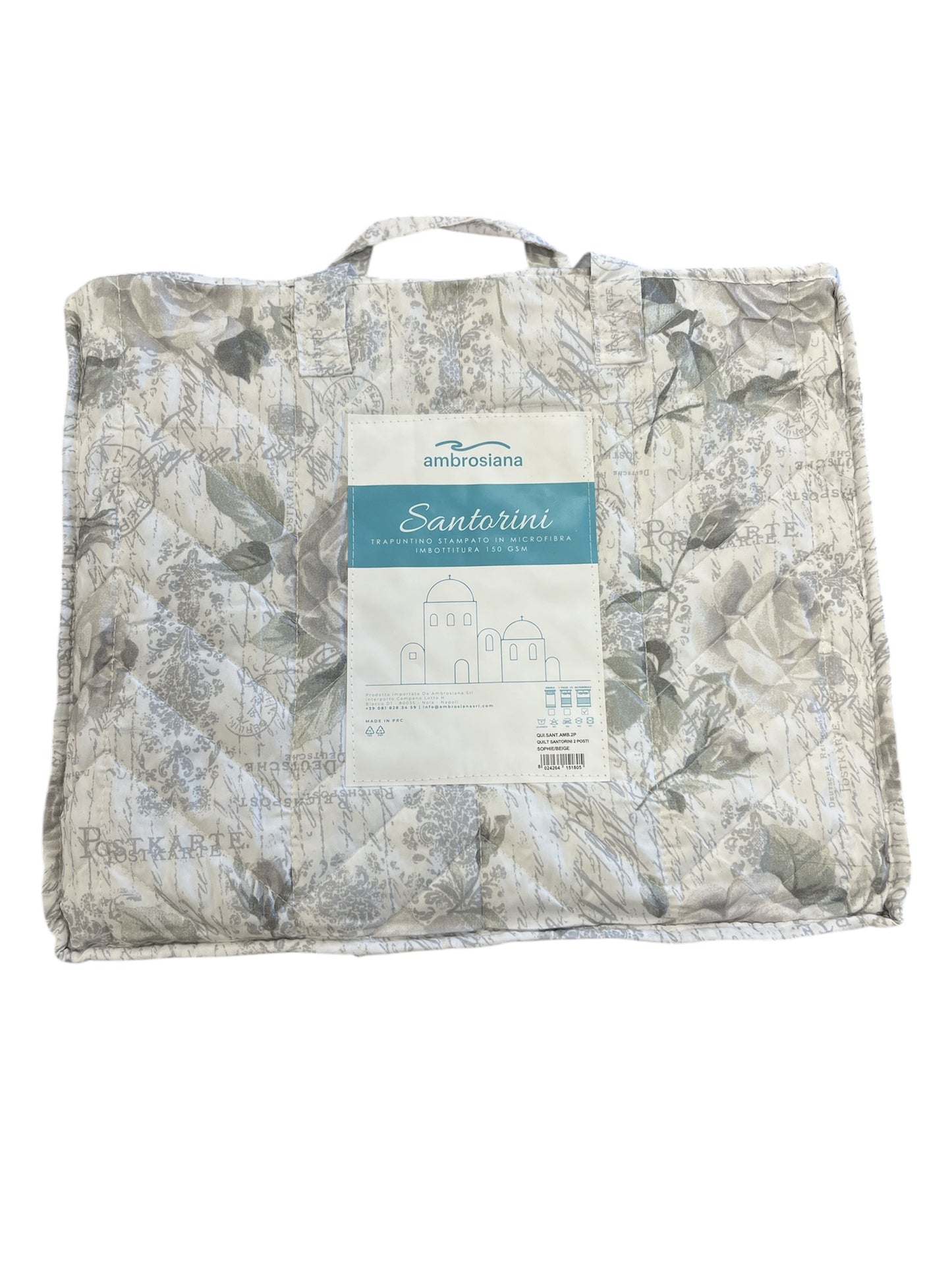 Trapuntino matrimoniale Ambrosiana Santorini Sophia