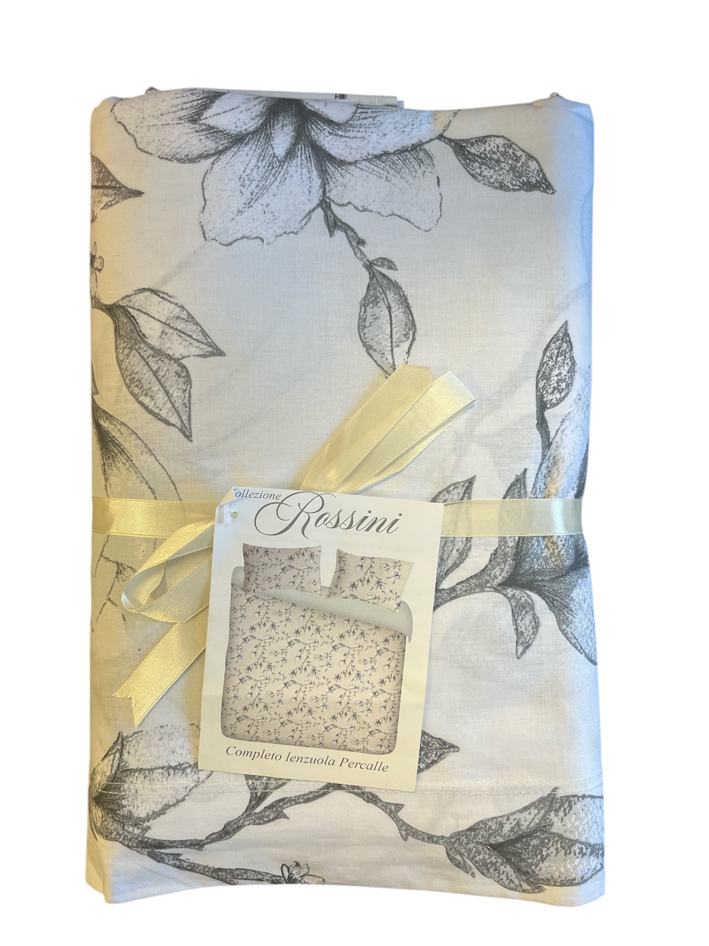 Completo letto matrimoniale percalle ROSSINI