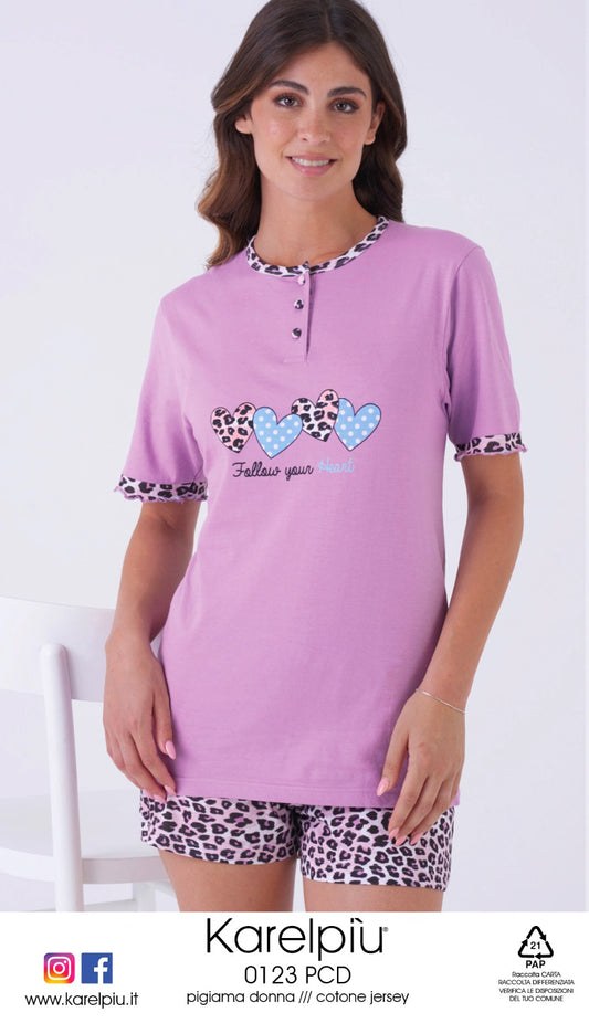 Pigiama donna cotone Karelpiù 0123