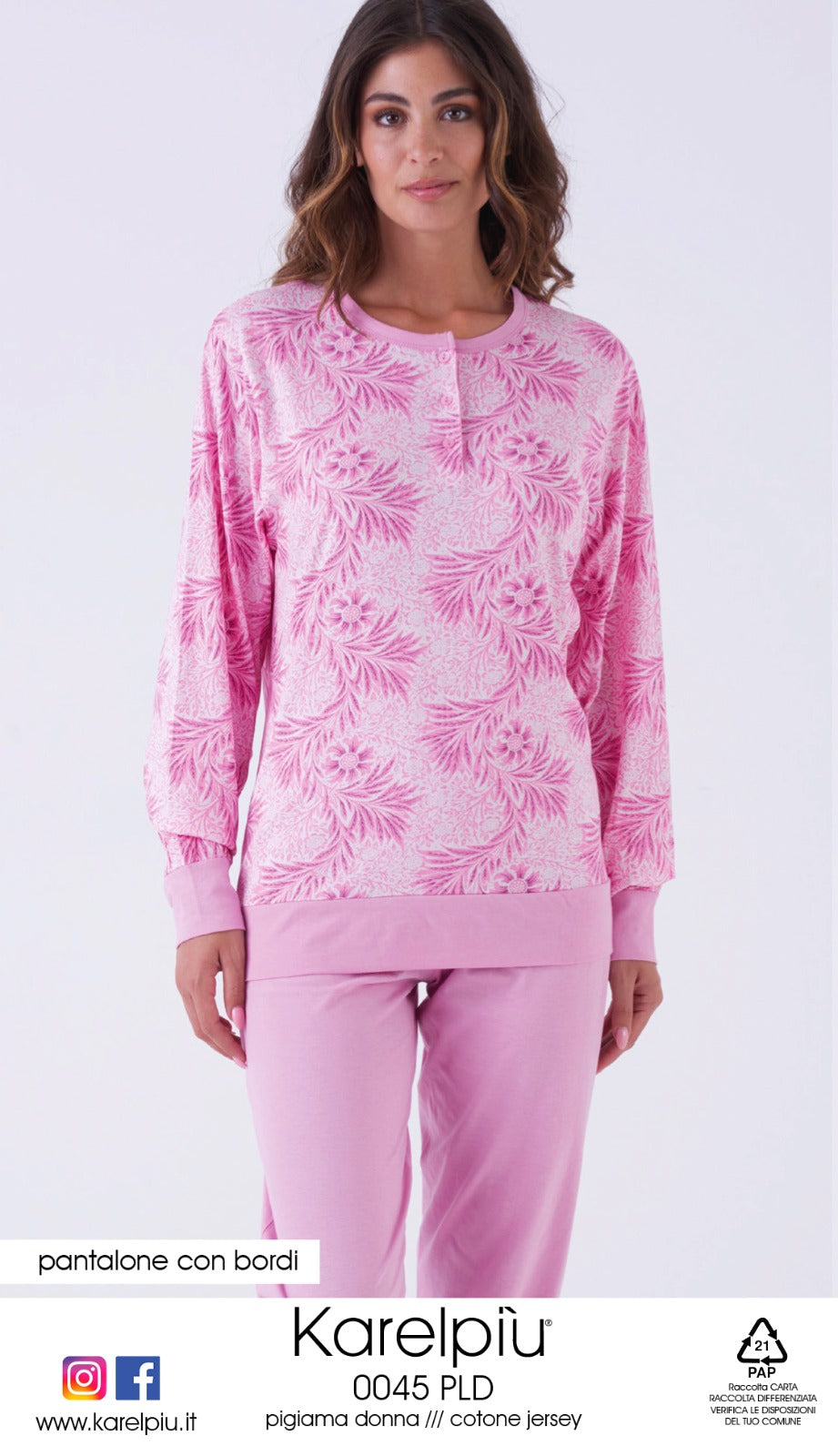 Pigiama donna cotone Karelpiù 0045