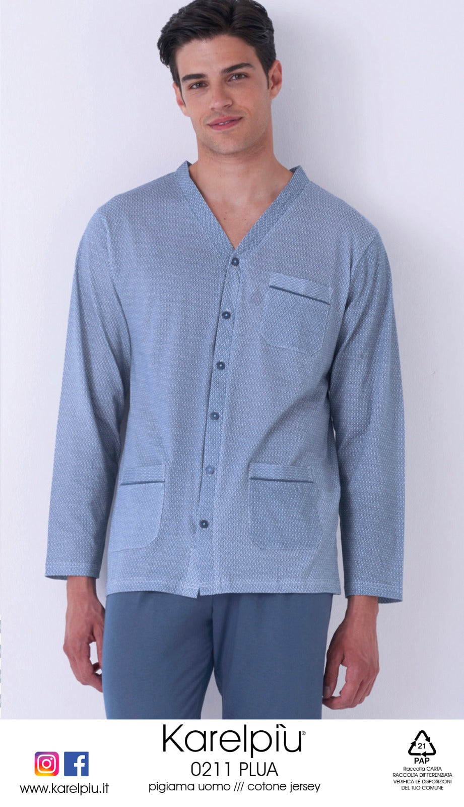 Pigiama uomo cotone Karelpiù 0211