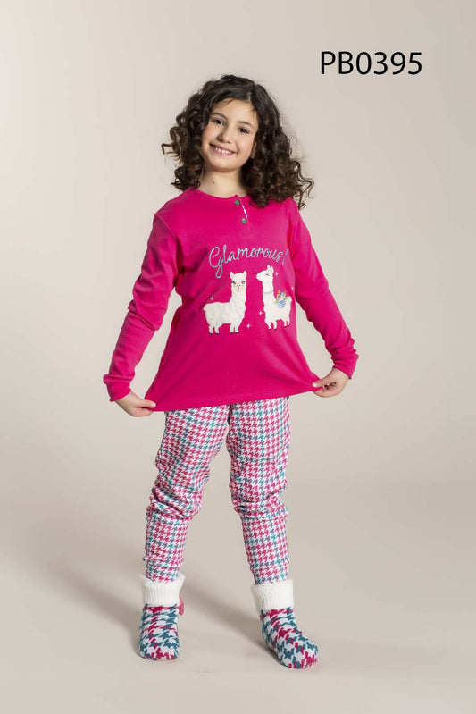 Pyjama chaud en coton pour fille Milkandhoney 0395